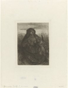 Donna in un paesaggio