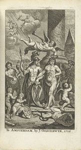 Pagina del titolo incisa per J. Lamigue: La vita di Sua Altezza Giovanni Guglielmo Friso, 1716 da Matthijs Pool