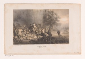 Bulgersteyn assediato dai Normanni da Matthijs Willem Gerardus Michielsen
