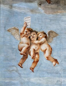 Concerti degli angeli (dettaglio) da Mattia (1613 99) Preti