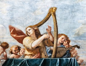 Concerti di angeli (dettaglio) da Mattia (1613 99) Preti