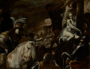 Clorinda salva Sofronia e Olindo da Mattia Preti