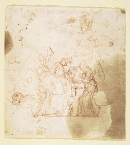 San Giovanni Battista bambino assistito dagli angeli (?) da Mattia Preti