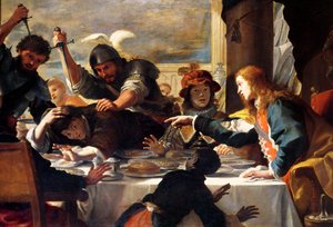 La festa di Assalonne da Mattia Preti