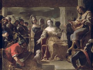 La regina di Saba davanti a Salomone da Mattia Preti