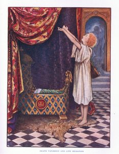 La morte svanì e la vita rimase, illustrazione da Le Fiabe di Lady Ann, 1914