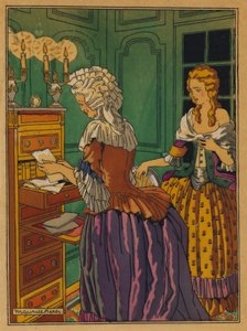 Illustrazione per Le relazioni pericolose di Choderlos De Laclos da Maurice Berty