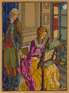 Illustrazione per Le relazioni pericolose di Choderlos De Laclos da Maurice Berty