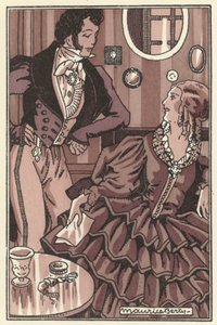 Illustrazione per Scenes de la Vie de Boheme di Henri Murger da Maurice Berty