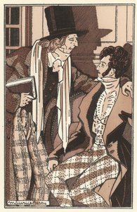 Illustrazione per Scene della vita di Bohème di Henri Murger da Maurice Berty