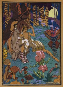 Illustrazione per Sogno di una notte di mezza estate di Shakespeare da Maurice Berty