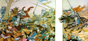 Illustrazione per il libro La Vie de Jeanne d’Arc da Maurice Boutet de Monvel