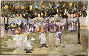 Central Park, New York City, 4 luglio da Maurice Brazil Prendergast
