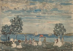 Figure su una spiaggia da Maurice Brazil Prendergast
