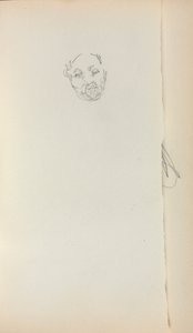 Taccuino italiano: Testa di un uomo pagina 221, 1898-1899 da Maurice Brazil Prendergast