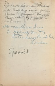 Taccuino italiano: Note pagina 260, 1898-1899