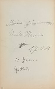 Taccuino italiano: Note pagina 62, 1898-1899