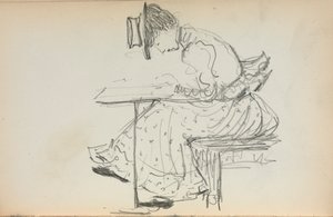 Taccuino italiano: Donna seduta pagina 107, 1898-1899