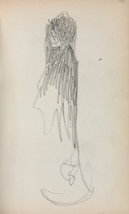 Taccuino italiano: Donna in piedi di profilo pagina 48, 1898-1899 da Maurice Brazil Prendergast