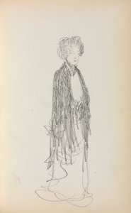 Taccuino italiano: Donna in piedi, pagina 213, 1898-1899 da Maurice Brazil Prendergast