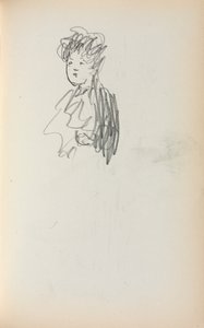 Taccuino italiano: Donna, busto pagina 127, 1898-1899 da Maurice Brazil Prendergast