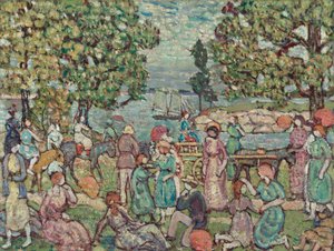 Sulla spiaggia, n. 3 da Maurice Brazil Prendergast