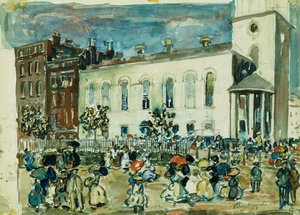 Chiesa di Park Street, Boston da Maurice Brazil Prendergast