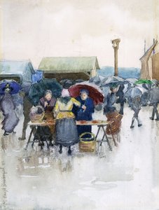 Giorno di Pioggia: Il Mercato del Pesce, 1892