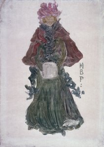 Il Capo Rosso, 1900 circa (monotipo su carta) da Maurice Brazil Prendergast