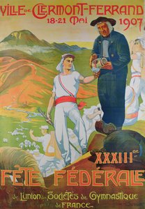 Poster della Fête Fédérale, maggio 1907 da Maurice Busset
