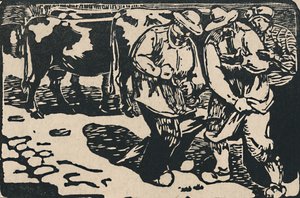 Marché En Auvergne - Da Au Pied Des Puys, 1919 da Maurice Busset