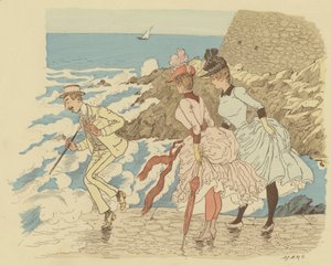 In piedi sul molo a La Condamine a Monte Carlo; Monaco da Maurice Charles Mathieu Bonvoisin