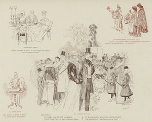 Illustrazione per La Vie De Londres di Mars da Maurice Charles Mathieu Bonvoisin