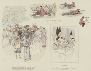Illustrazione per La Vie De Londres di Mars da Maurice Charles Mathieu Bonvoisin