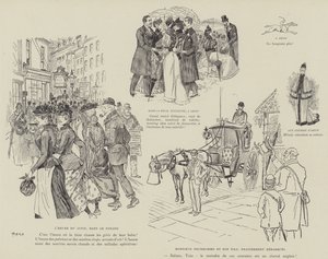 Illustrazione per La Vie De Londres di Mars da Maurice Charles Mathieu Bonvoisin