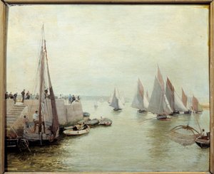 Il ritorno dalla pesca nel 1880 da Maurice Courant