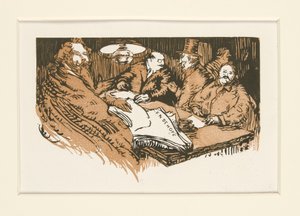 Les camelots de la Pensée, illustrazione, p. 47 da Maurice Delcourt