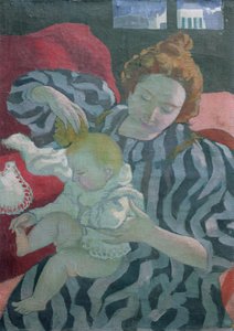 Una madre che lava il suo bambino, 1895 da Maurice Denis