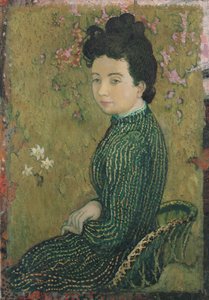 Eva Meurier in un vestito verde, 1891 da Maurice Denis