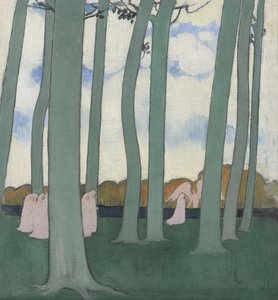 Paesaggio con alberi verdi o faggi a Kerduel da Maurice Denis