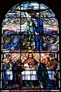 Museo Maurice Denis, Saint Germain en Laye, Francia, Cappella di San Luigi (1919-1930) (vetrata)