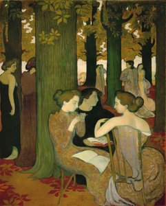 Muse... (pittura su tela) da Maurice Denis