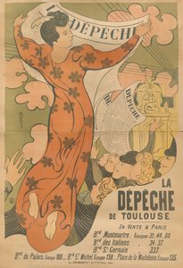 Poster per il giornale La Dépêche de Toulouse, 1892