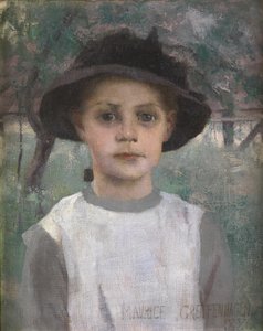 Una giovane ragazza, 1886 da Maurice Greiffenhagen