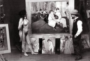 Henri de Toulouse-Lautrec nel suo studio