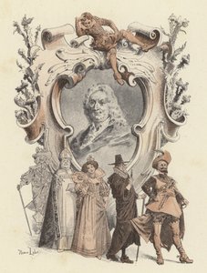 Alain-Rene Lesage, ritratto da Maurice Leloir