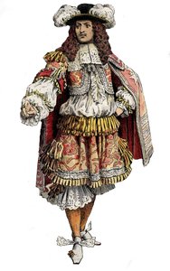 Re di Francia Luigi XIV - Cromotipografia in 
