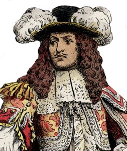 Re francese Luigi XIV - Cromotipografia in 