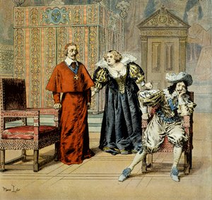 Storia della Francia: Giornata degli Ingannati: Cardinale di Richelieu (Armand Jean du Plessis) da Maurice Leloir