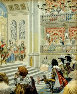 Storia di Francia: Rappresentazione al teatro del palazzo cardinalizio (ora il palazzo reale) della commedia eroica 